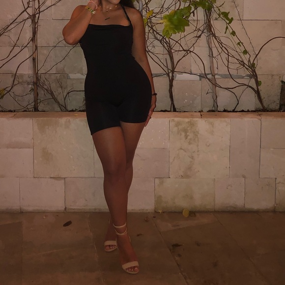 Forever 21 Other - Black biker shorts romper